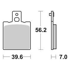 Pastilles Arrière SBS 519 LS Laverda Sport Formula 650 1995 2001