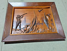 Louis Thiam (1914-1973) - Scène de chasse en Lorraine-Sculpture Sur Bois - NANCY