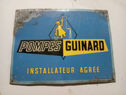 Plaque tole peinte - d,