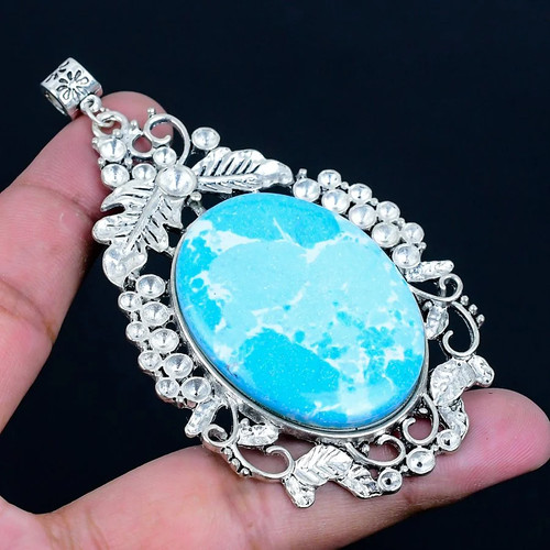 Larimar 925 silver plated - 925,