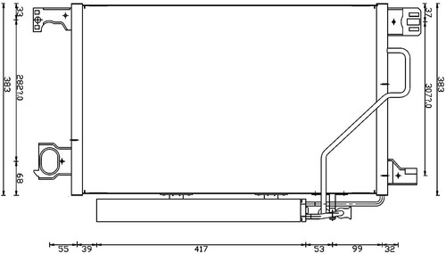 Mahle condenser - a/c,
