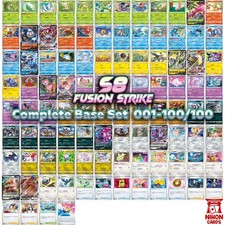 Pokemon Japanese Cards S8 Fusion Strike Complete Base Set 001-100/100