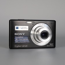 Sony Cyber-shot DSC-W550 Digital Camera Black 14.1MP, SD Card - Refurbished