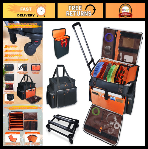 Rolling cable bag - rolling, dj