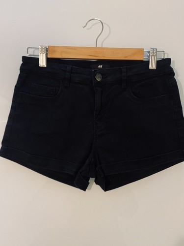 Short noir jean t - noir, h&m