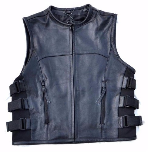 Gilet veste jacket cuir - gilet,