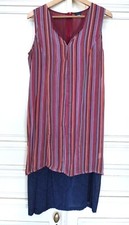 ANTIK BATIK ROBE DRESS FOLK BAYADERE  ET BAROQUE T M/L