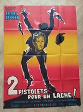 Affiche Ancienne Cinéma 2 Pistolets Pour Un Lâche  120x160 cm Western Spaghetti 