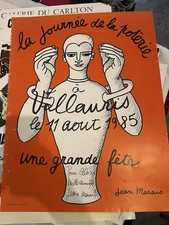 Rare Lithographie Affiche Jean