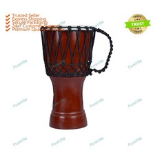 Tambour Bongo Djembe Africain En Métal Bleu Solide Bon Son Instrument Musical
