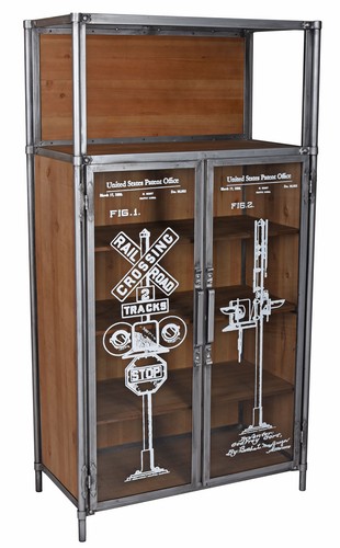 Armoire vitrine loft - armoire,