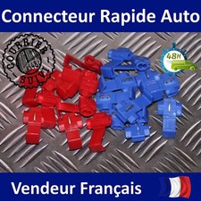 Cosse rapide Rouge x10 0,4 à 1,5mm² Bleu x10 1,5 à 2,5mm² connecteur automobile