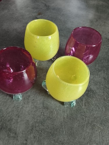 Lot verres en verre - de,
