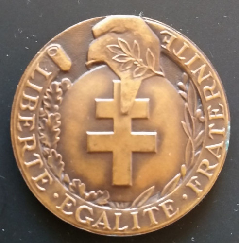 Beau jeton présence bronze - de,