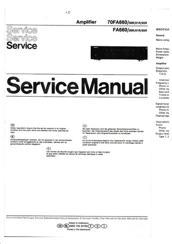 Service manuel instructions - service,