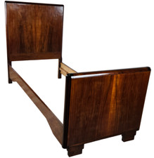 Lit Art Déco En Ronce Lit