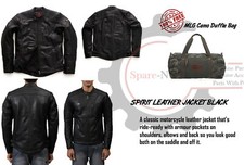 ROYAL ENFIELD "VESTE EN CUIR ESPRIT NOIR"