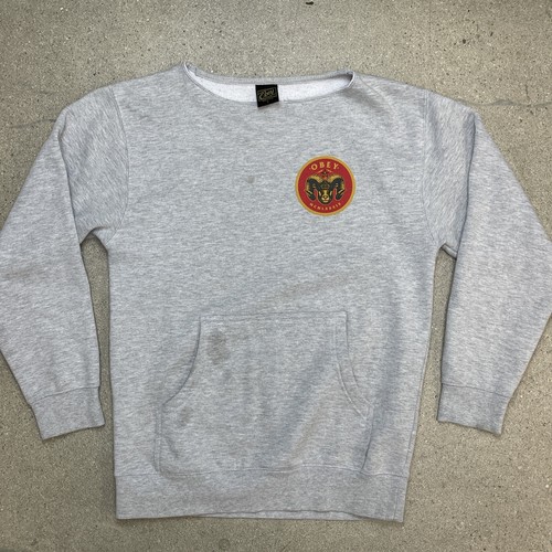 Obey sweatshirt gray mens - obey,