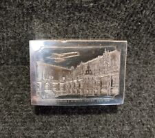 Coffret Souvenir Grande Semaine Aviation Rouen 1910 Métal Chromé 2 Patines