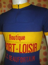 🚲 Vintage 70s Ancien MAILLOT CYCLISME KOPA T3 CYCLO CLUB BEAUFORTAIN Savoie