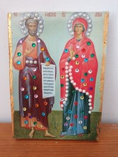 Repro icône russe sur bois