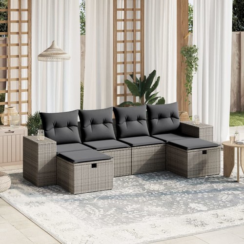 Salon jardin avec coussins - avec,