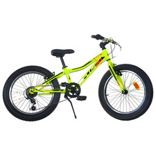 Vélo 20" VTT Jaune Shimano 6V Aurelia Plus Enfant De 7 À 14 Ans