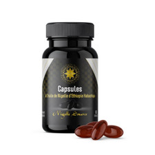 60 Capsules d'Huile de Nigelle d'Ethiopie Grade A 99% Pureté Habachiya