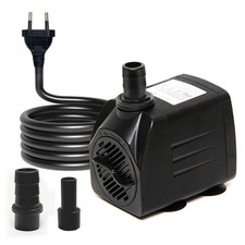 Petite Pompe à Eau Submersible Mini Pompe Aquarium 600L/H 10W avec Câble d'al...