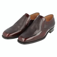 Chaussures En Cuir Burgundy Grenson À Enfiler Pour Hommes