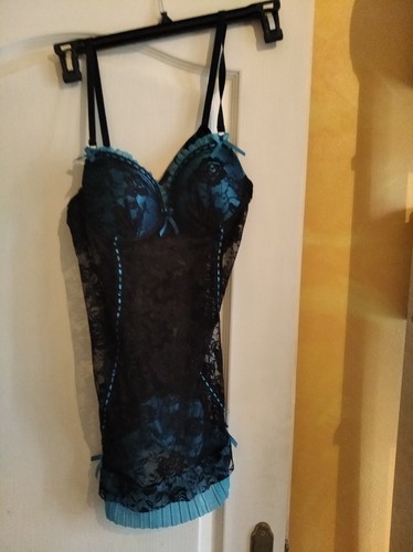 Nuisette dentelle noire - , et