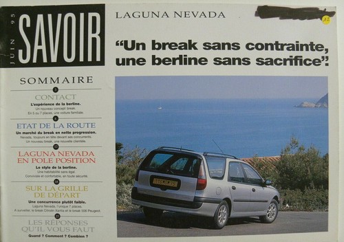 Brochure savoir renault laguna - brochure,