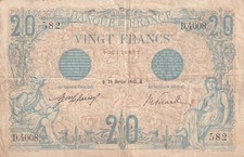 20 Francs - Bleu - 25-01-1913