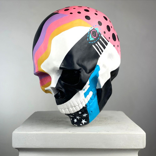 Sculpture crâne design pop - design,