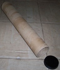 Tube en carton avec couvercle