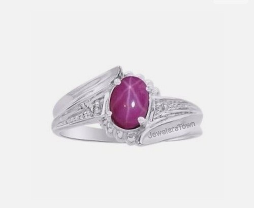 Bague saphir étoile rose - , en