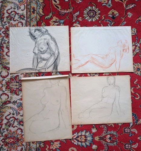 Lot dessins anciens etudes - lot,
