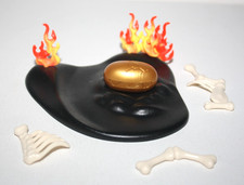 PLAYMOBIL 6003 NID DE DRAGON AVEC OEUF DORE OS DRAGON VERT MOYEN AGE