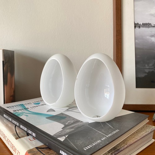 Verres opaline demi œuf - opaline,