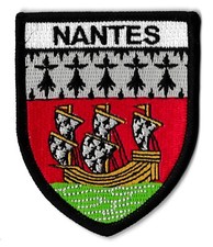 Patche Nantes écusson brodé blason patch thermocollant Atlantique Nantais