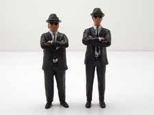 Figurines Set Jake Et Elwood Blues Brothers Pour Modèles 1:18 KK Scale