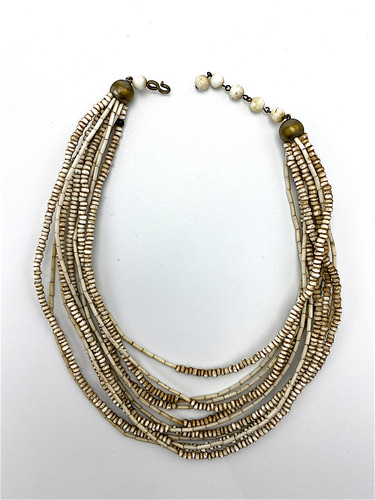 Collier amérindien wampum - de,