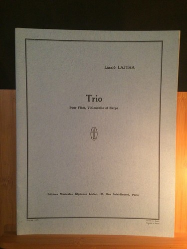 Laszlo lajtha trio flûte - lajtha,