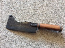 Outil ancien FEUILLE DE BOUCHER COUPERET DE CUISINE 