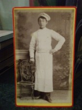 rare photo cdv Patissier en tenue nancy toul Jacolin 