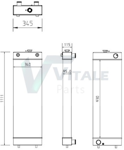 Radiateur eau komatsu 200 - eau,