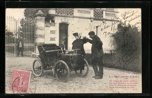 Carte postale voiture