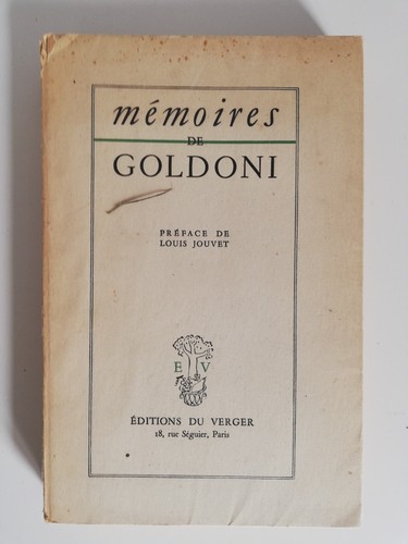 Carlo goldoni memoires - carlo,