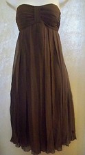 Sangria brown ruched bust