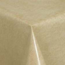 Nappe de Table en Toile Cirée Marbré Beige 01225-06 Carré Rond Ovale